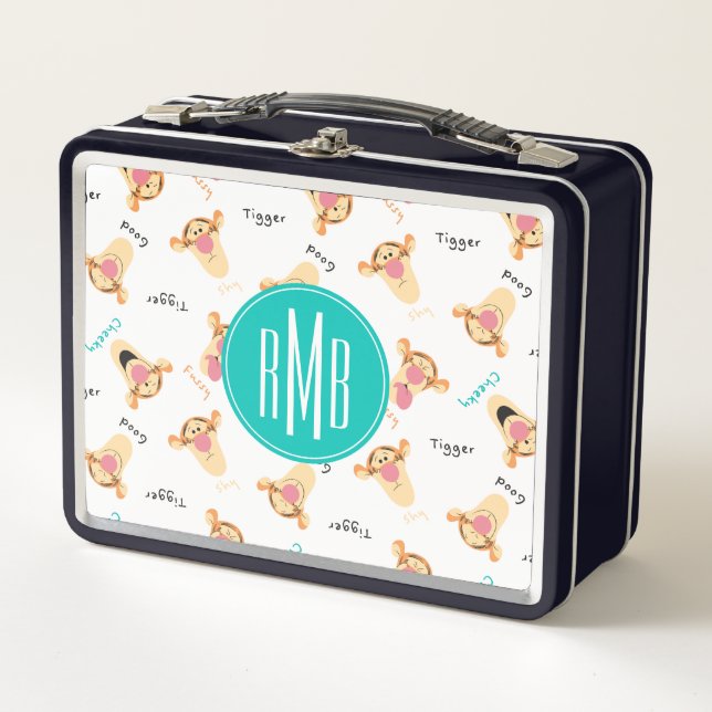 Winnie the Pooh | Tigger's Expressions Pattern Metal Lunch Box (Front)