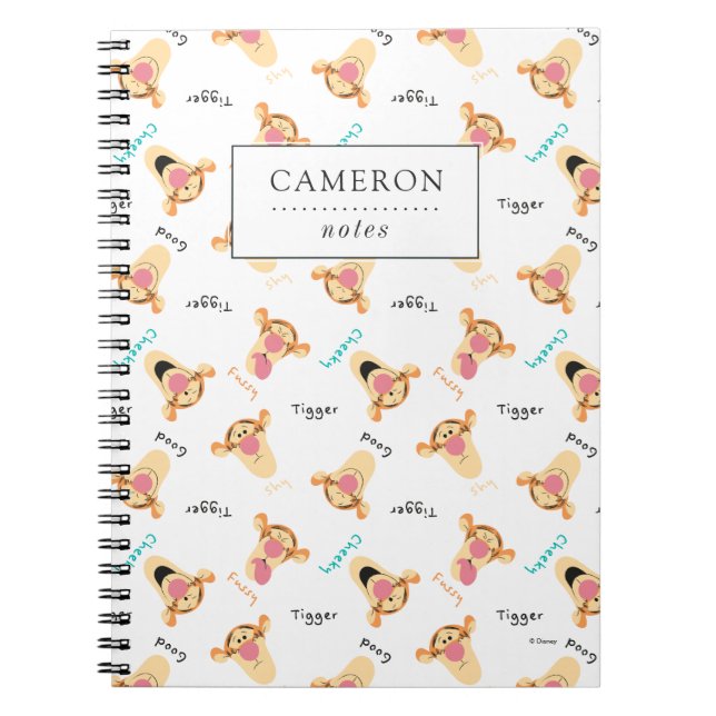 Winnie the Pooh | Tigger's Expressions Pattern Notebook (Front)