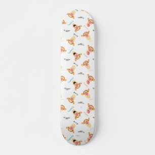 Winnie the Pooh   Tigger's Expressions Pattern Skateboard