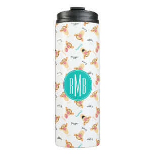 Winnie the Pooh   Tigger's Expressions Pattern Thermal Tumbler