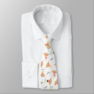 Winnie the Pooh   Tigger's Expressions Pattern Tie