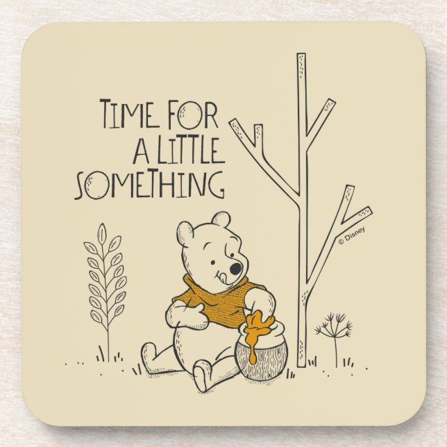 Winnie the Pooh | Time for a Little Something Coaster (Front)
