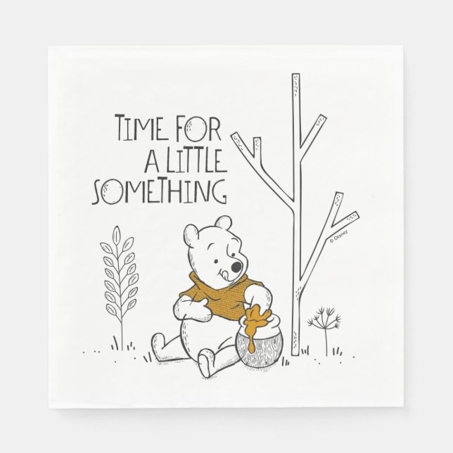 Winnie the Pooh | Time for a Little Something Napkin (Front)