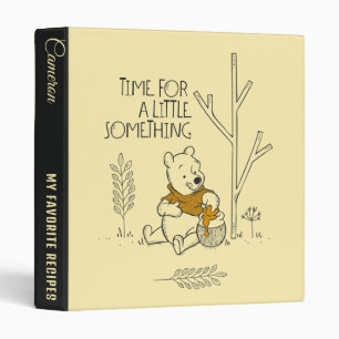 Winnie the Pooh Time for a Little Something Recipe Binder