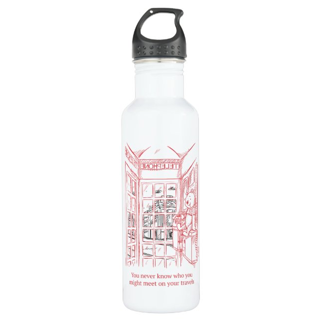 Winnie the Pooh | Travel Quote 710 Ml Water Bottle (Front)