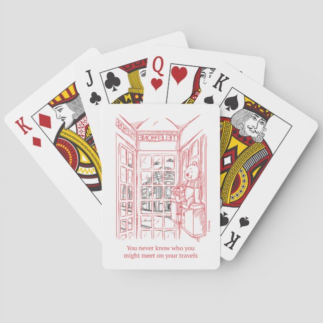 Winnie the Pooh | Travel Quote Playing Cards (Back)