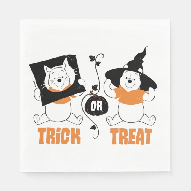 Winnie the Pooh | Trick or Treat Napkin (Front)
