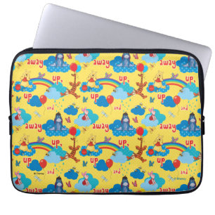 Winnie the Pooh   Up and Away Pattern Laptop Sleeve