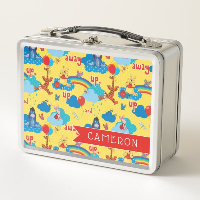 Winnie the Pooh | Up and Away Pattern Metal Lunch Box (Front)