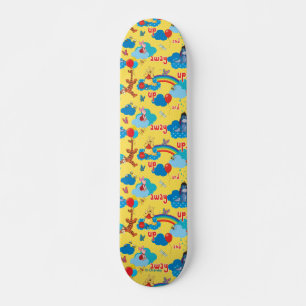 Winnie the Pooh   Up and Away Pattern Skateboard