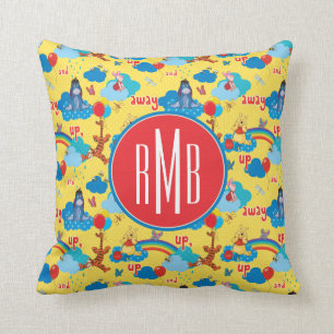 Winnie the Pooh Up and Away Pattern Throw Pillow