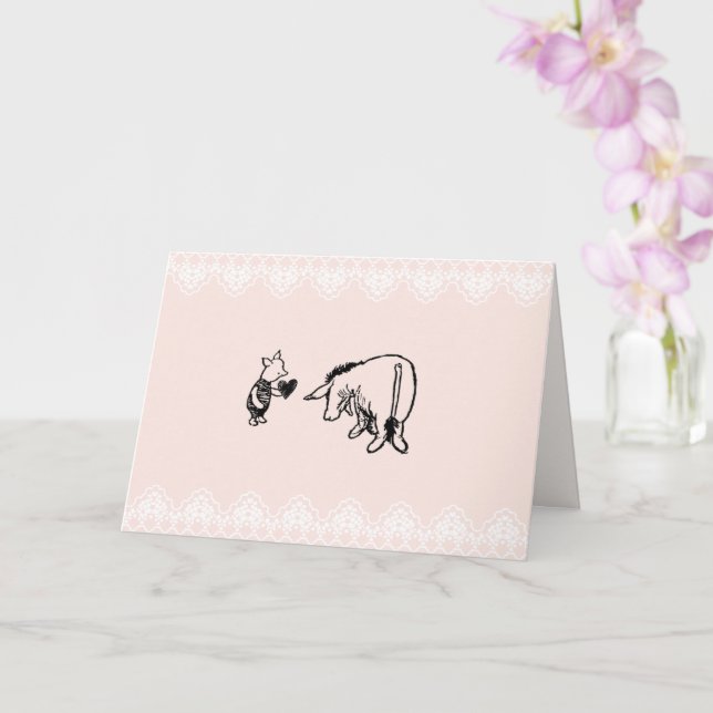 Winnie-the-Pooh Valentine's Day Card (Orchid)