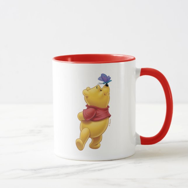 Winnie the Pooh With Butterfly Mug (Right)