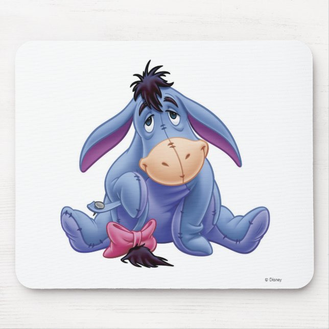 Winnie The Pooh's Eeyore Holding Tail Mouse Pad (Front)