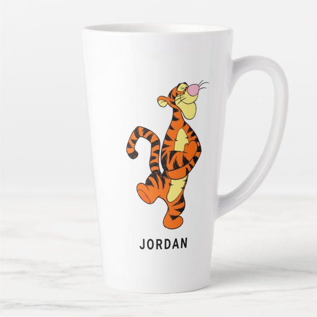 Winnie The Pooh's Tigger Walking Merrily Latte Mug (Right)