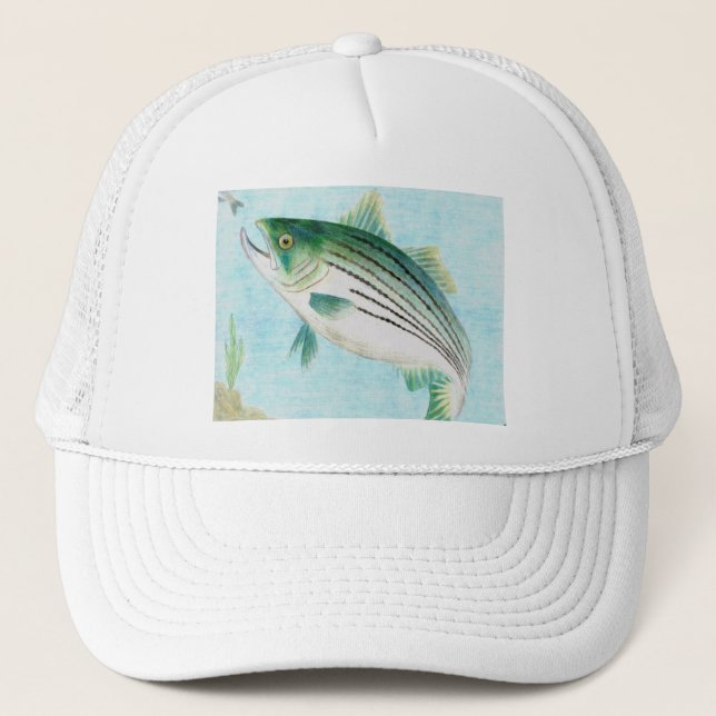 Winning artwork by E. Vance, Grade 8 Trucker Hat (Front)