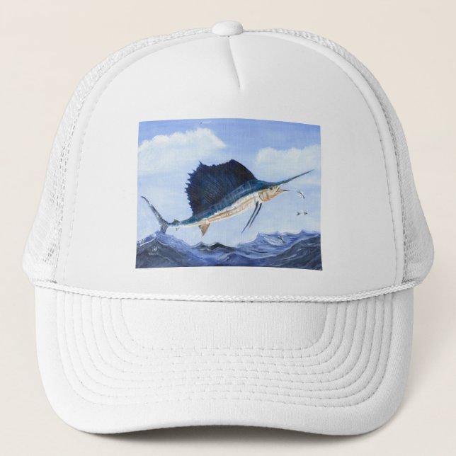 Winning artwork by M. Howard, Grade 6 Trucker Hat (Front)