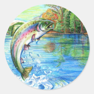 Winning artwork by M. Yuan, Grade 9 Classic Round Sticker