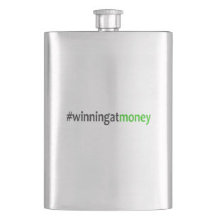 Winning At Money Hip Flask