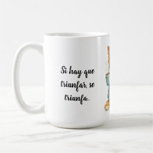 winning cat coffee mug