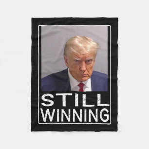 Winning - Funny Trump Mug Shot - Trump Mug Shot  Fleece Blanket