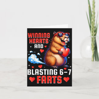 Winning hearts 67 meme capybara kids boysWinning h Card