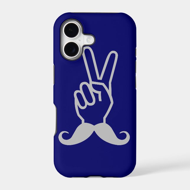 Winning Moustache custom colour iPhone case (Back)