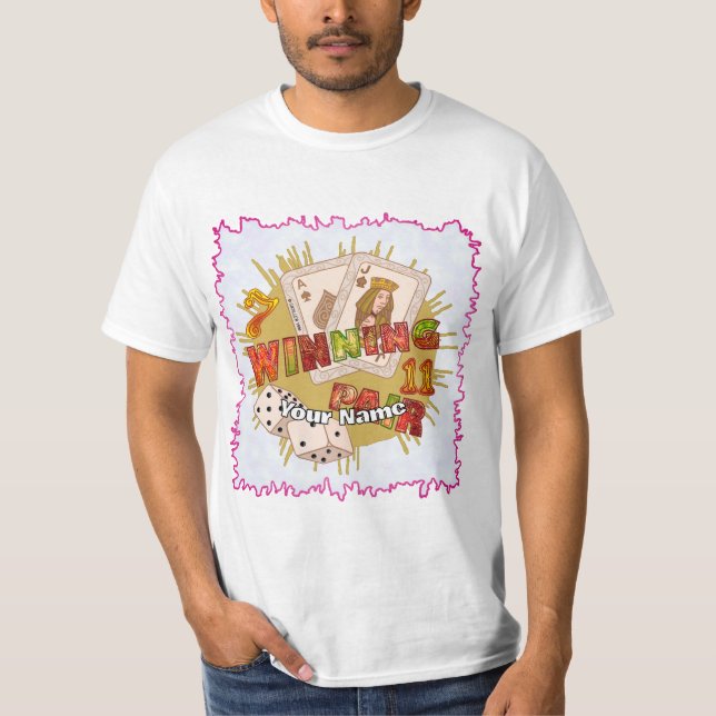 Winning Pair Poker  T-Shirt (Front)