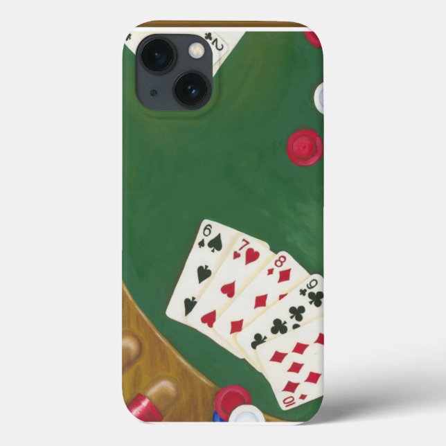 Winning Poker Hand Six Through Ten Case-Mate iPhone Case (Back)