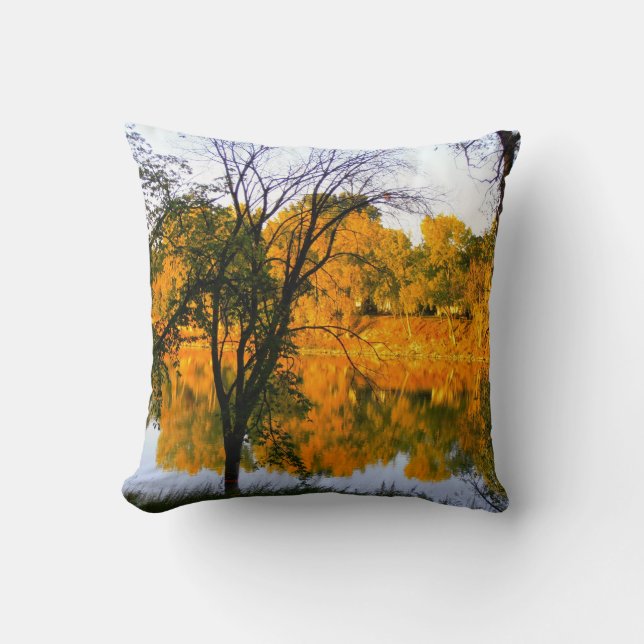 Winnipeg Autumn Throw Pillow (Front)