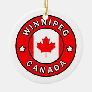 Winnipeg Canada Ceramic Ornament