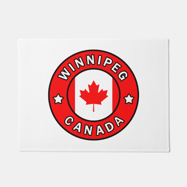 Winnipeg Canada Doormat (Front)