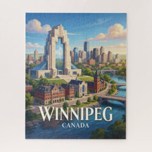 Winnipeg Canada Prairie City Jigsaw Puzzle