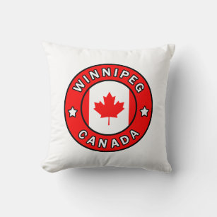 Winnipeg Canada Throw Pillow