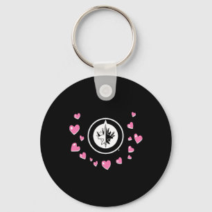 Winnipeg Jets Valentine Love Nhl Officially Licens Keychain