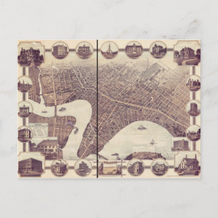 Winnipeg Manitoba Carte des yeux des oiseaux du Ca