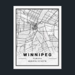 Winnipeg Manitoba Columbia Canada Travel City Map Postcard<br><div class="desc">For more city map postcards check out my collection here: https://www.zazzle.com/collections/city_map_postcards-119508204012136148?rf=238930530889665547</div>