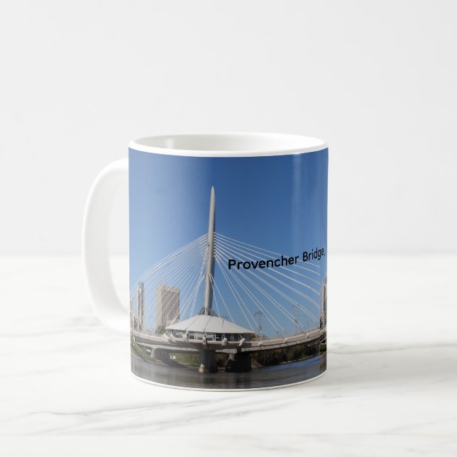 Winnipeg Provencher Bridge Coffee Mug (Front Left)