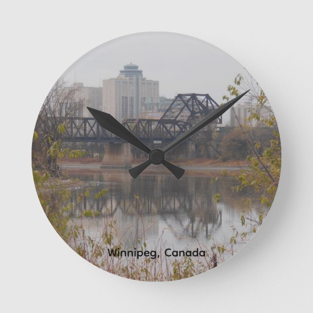 Winnipeg railway bridge clock (Front)