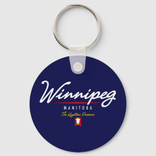 Winnipeg Script Keychain