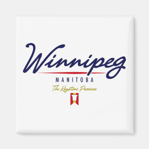 Winnipeg Script Magnet