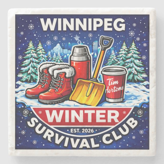 Winnipeg Winter Survival Coaster – Timmies (Front)