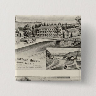Winnipiseogee House, Lakeside House 2 Inch Square Button