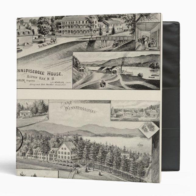 Winnipiseogee House, Lakeside House Binder (Front/Inside)