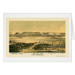 Winona, carte panoramique de manganèse - 1867
