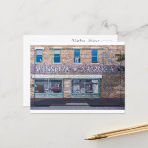 Winslow, Arizona: A Scenic Snapshot of Route 66 Postcard