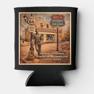 Winslow Arizona Mother Road Centennial Can Cooler