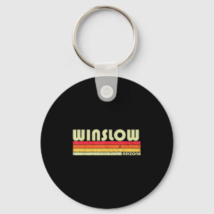 Winslow Az Arizona Funny City Home Roots Gift Retr Keychain