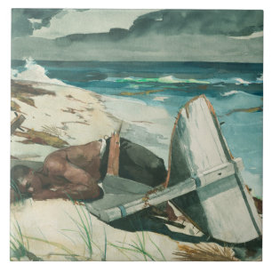Winslow Homer - After the Hurricane, Bahamas Tile
