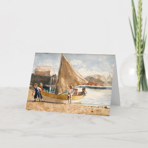 Winslow Homer artwork, Summertime, Card